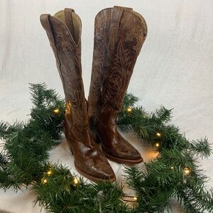 Ariat Geneva Western Boots — Bocelli Miel Leather — Women’s 7B — NEW